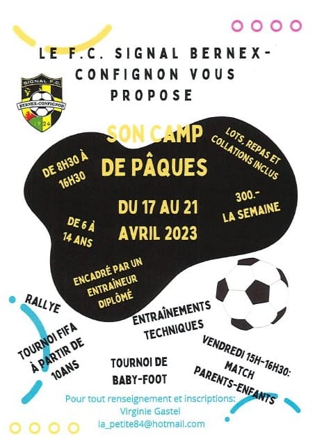 CAMP DE PÂQUES 2023 Signal FC